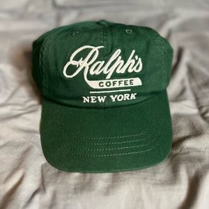 Polo Ralph Lauren Ralph's Coffee New York Ball
Cap Green White NWT